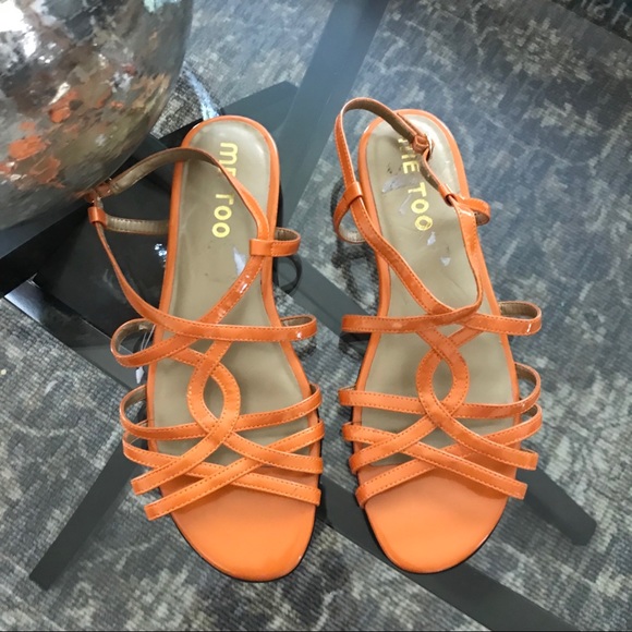 cute orange sandals